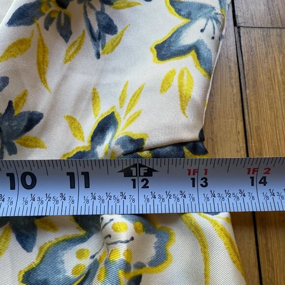 Cinq À Sept Size 4 Multicolor Kerstin Floral Puff Sleeve Ruffle Midi Wrap Dress - Picture 6 of 16